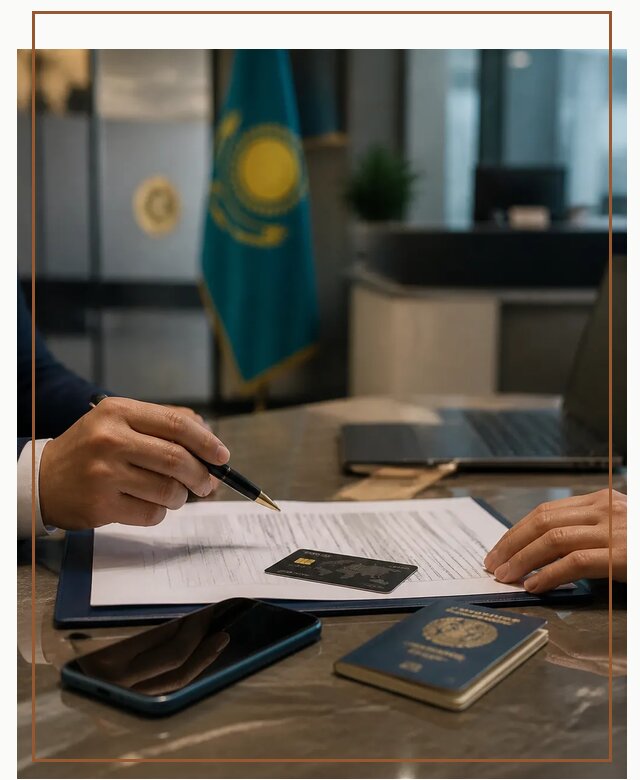 Открытие счета и банковской карты в Казахстане в Сосновом Боре
